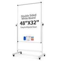 Rolling Whiteboard  Double Sided Magnetic Dry