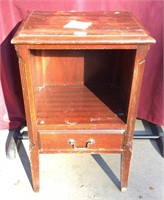 Vintage Mahogany One Drawer Nightstand