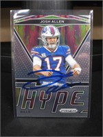 2020 PRIZM JOSH ALLEN AUTOGRAPH CARD COA