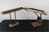Two Vintage Desk Lamps