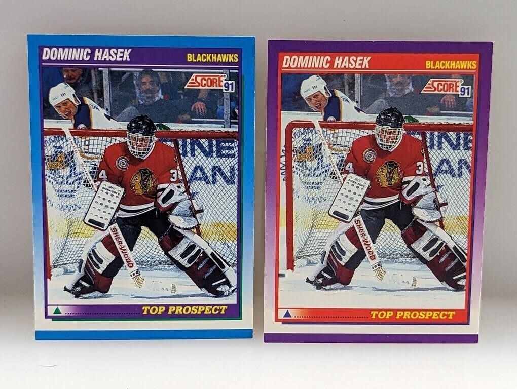 1991 Score Dominic Hasek All-Rookie Team 316/346