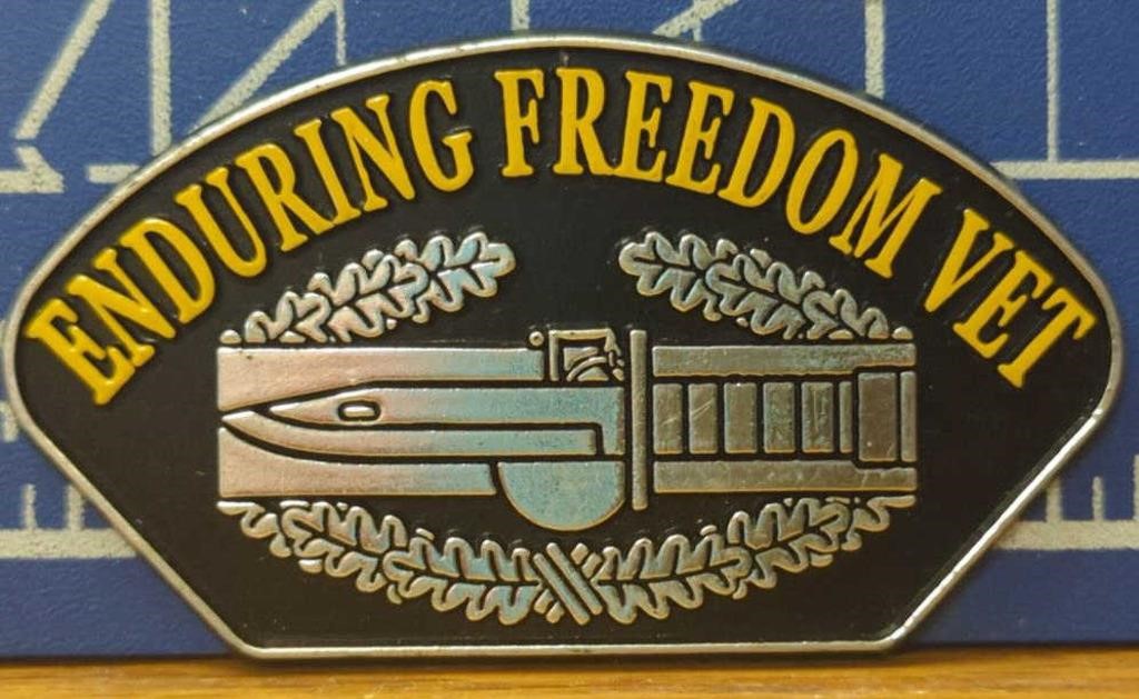 Enduring freedom vet iron on patch