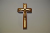 Vintage Inri Catholic Wooden Crucifix