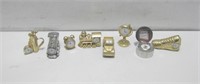 Assorted Small Clocks Tallest 3" Untested