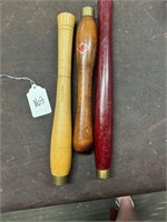 3 Pc. Various Tool Wooden Handles