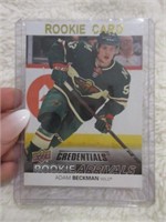 Adam Beckman credentials rookie arrivals