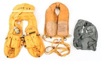 WWII - CURRENT US MILITARY LIFE VEST LOT OF 3