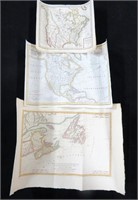 3 maps of Canada, late 18th or early 19th century