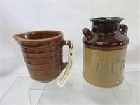 Vintage Ceramic Measuring Cup & Kitchen Tool Jar