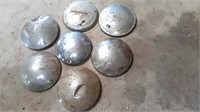 2 - Studebaker & 4 Other Moon Hub Caps