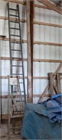 16' Steel Ladder & 6' Wood Step Ladder
