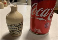 Buckeye Distillery Miniature Crock Jug -has Broken