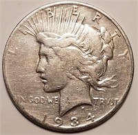 1934-S Silver Peace Dollar - Rare Key Date Coin*