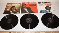 LOT - 3 RAY CHARLES 33 1/3 VINYL RECORD ALBUMS