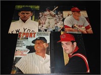 5 Early Baseball Player Clippings