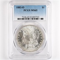 1883-O Morgan Dollar PCGS MS65