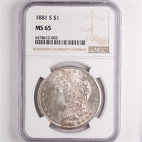 1881-S Morgan Dollar NGC MS65