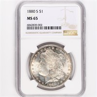 1880-S Morgan Dollar NGC MS65