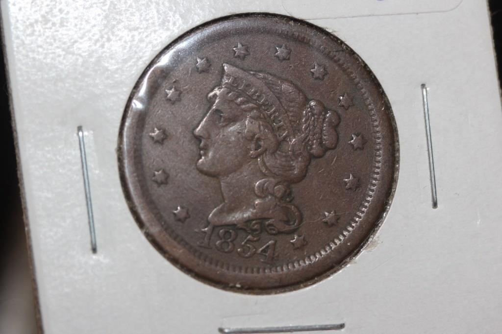 1854 Large Cent