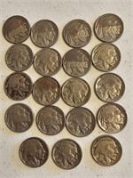 APPROX. 19 MIXED DATES OF BUFFALO NICKELS