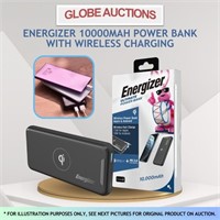 ENERGIZER 10000mAh POWER BANK W/ WIRELESS CHARGING