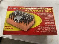 Doming block and punch set