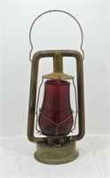 Dietz lantern with red globe