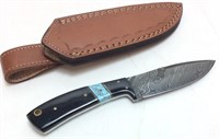 DAMASCUS STEEL FULL TANG BOWIE KNIFE