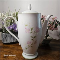 Noritake First Blush Floral Porcelain China Teapot