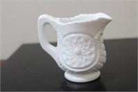 A Small Milk Glass Pitcher