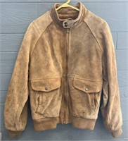 Rough cut Leather Jacket Size Medium