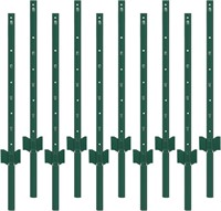 10pk Toriexon 3ft Metal Fence Post  U-Channel