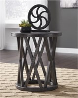 ASHLEY SHARZANE 22" ROUND END TABLE