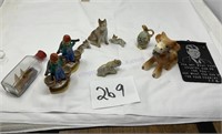 vintage figurines and souvenirs