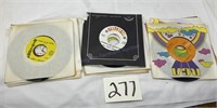 16 vintage 45 RPM records