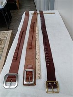 Leather ammo belt