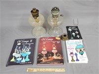 Antique Oil Lamps & Collector Books