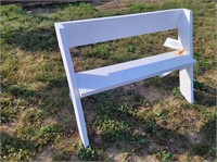 48" Wood bench (white)