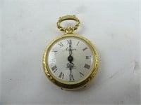 Annex Womens Gold Plated Wind Up Pocket Watch