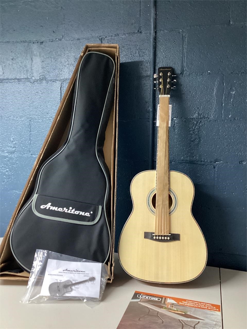 Ameritone guitar with back pack case