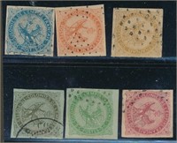FRENCH COLONIES #1-6 USED FINE-VF