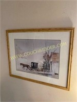 Horse-Drawn Carriage Framed Print