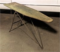 Vtg Wooden Collapsible Ironing Board, 54" x 30" x