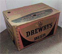 Vtg Drewrys Beer Cardboard Carrier, 17" x 11" x