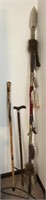 Walking Stick, Cane & Repro. Spear