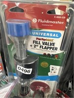 FLUIDMASTER FILL VALVE WITH FLAPPER RETAIL $30