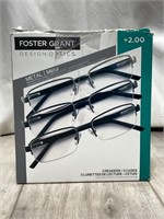 Foster Grant Design Optics Eyewear +2.00