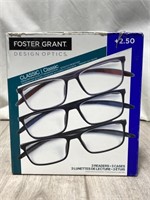 Foster Grant Design Optics Eyewear +2.50