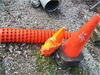 LARGE GROUP SAFETY CONES, SAFETY FENCE