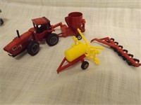(4) International Tractors & Implements - Toys